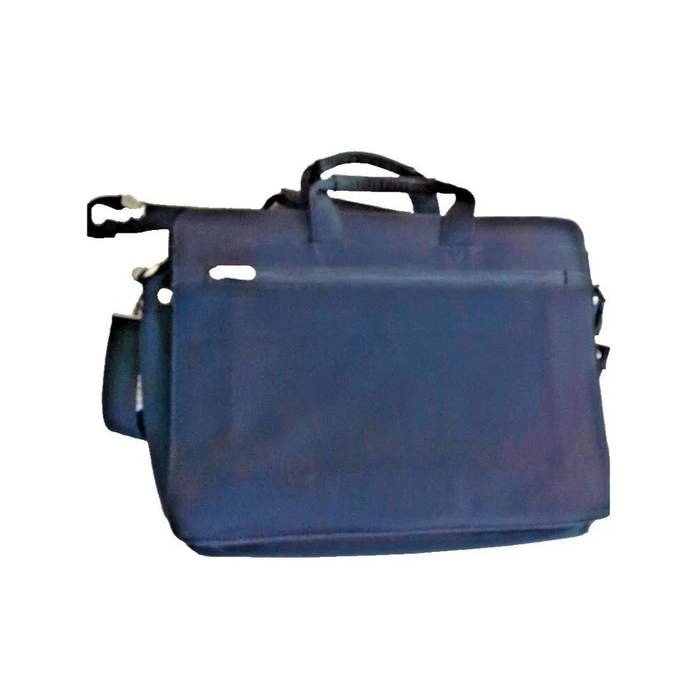 Jourdan Black Nylon Laptop Briefcase Shoulder Bag Business Work Computer Case